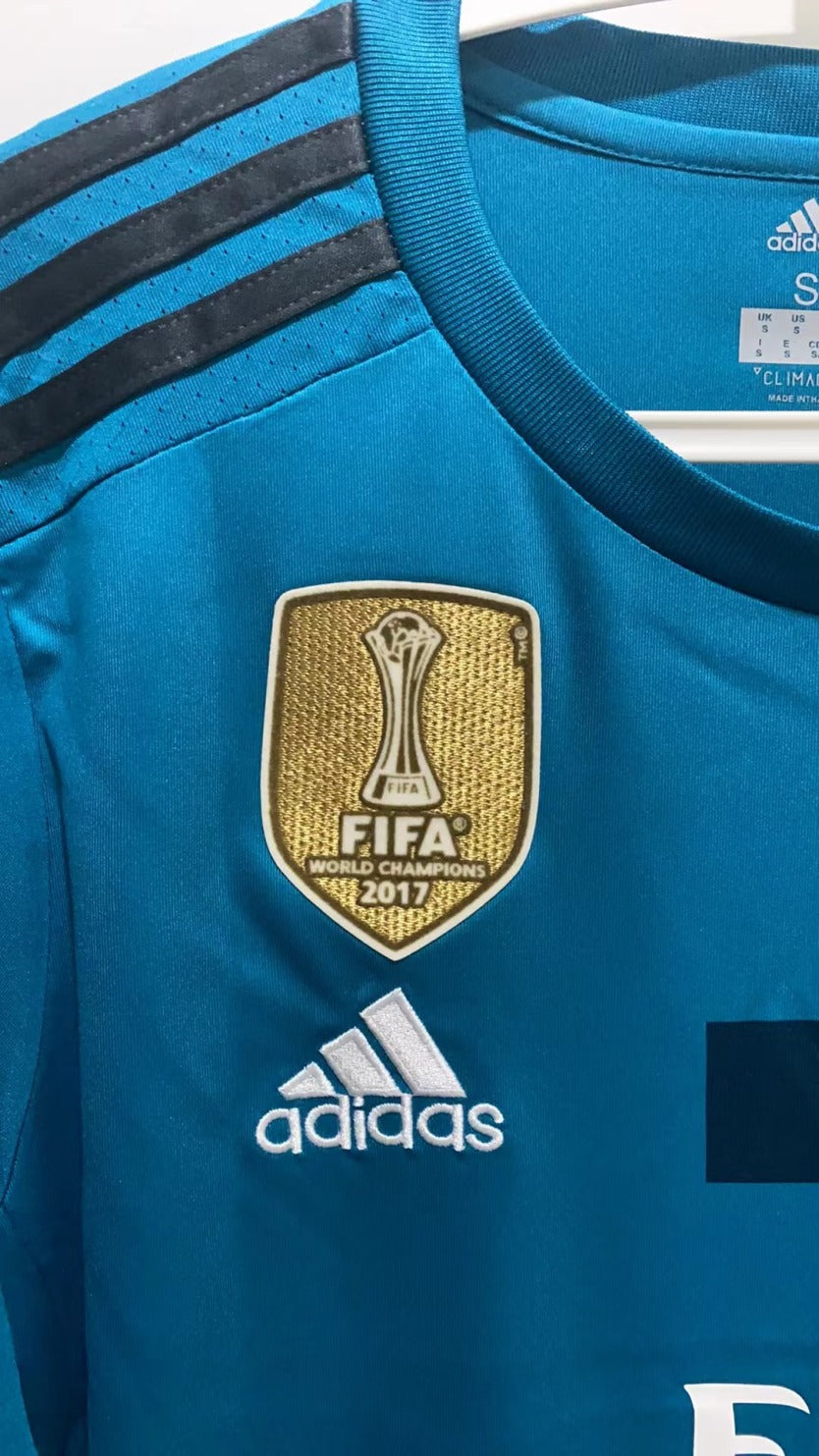 Cristiano Ronaldo CR7 Real Madrid 16/17 Away Original Retro Short sleeved Jersey Green